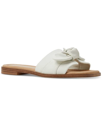 Aldo Women's Lavinia Knot-Trim Slide Flat Sandals