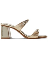 Aldo Women's Maymay Buckle Double Band Block-Heel Slide Sandals
