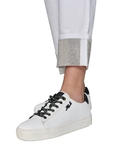 Karl Lagerfeld Paris Women's Crystal-Cuff Jeans