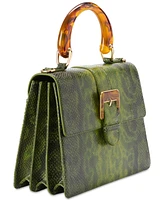 Brahmin Hallie Fern Cassatt Small Leather Satchel