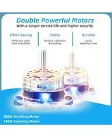 26 lbs Semi-Automatic Twin Tub Washing Machine with Drain Pump