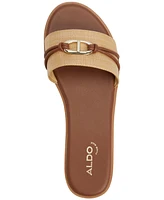 Aldo Women's Vasia Hardware-Trim Slide Flat Sandals