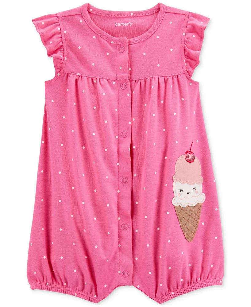 Carter's Baby Girls Cotton Romper