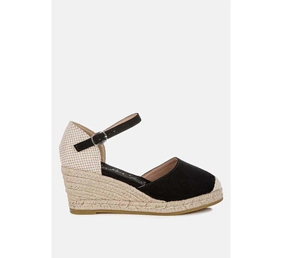 Paryor Microfiber Espadrilles Sandals