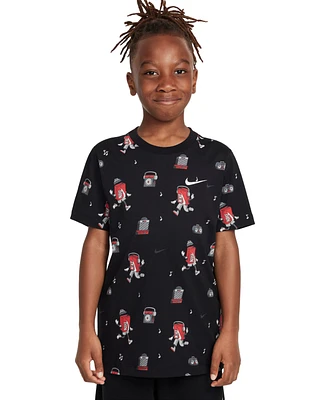 Nike Big Kids Sportswear Printed Crewneck T-Shirt