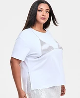 Bar Iii Trendy Plus Bikini-Graphic T-Shirt, Exclusively at Macy's