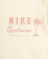 Nike Sportswear Big Kids Cotton Short-Sleeve Crewneck Graphic T-Shirt