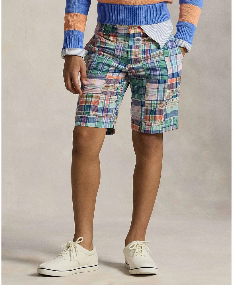 Polo Ralph Lauren Big Boys Patchwork Madras Shorts