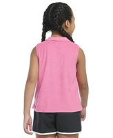adidas Big Girls Sleeveless Terry Polo Tank Top