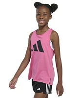 adidas Big Girls Cotton Big-Logo Racerback Tank Top
