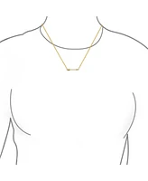 Bling Jewelry Dainty Cupid Arrow Pendant Necklace in 14K Gold Plated Sterling Silver