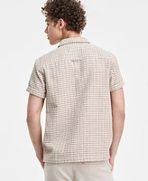 Sun + Stone Men's Hovey Textured Check Shirt, Exclusively at Macy's