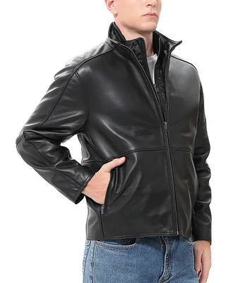 Bgsd Men Blake Leather Hipster Jacket