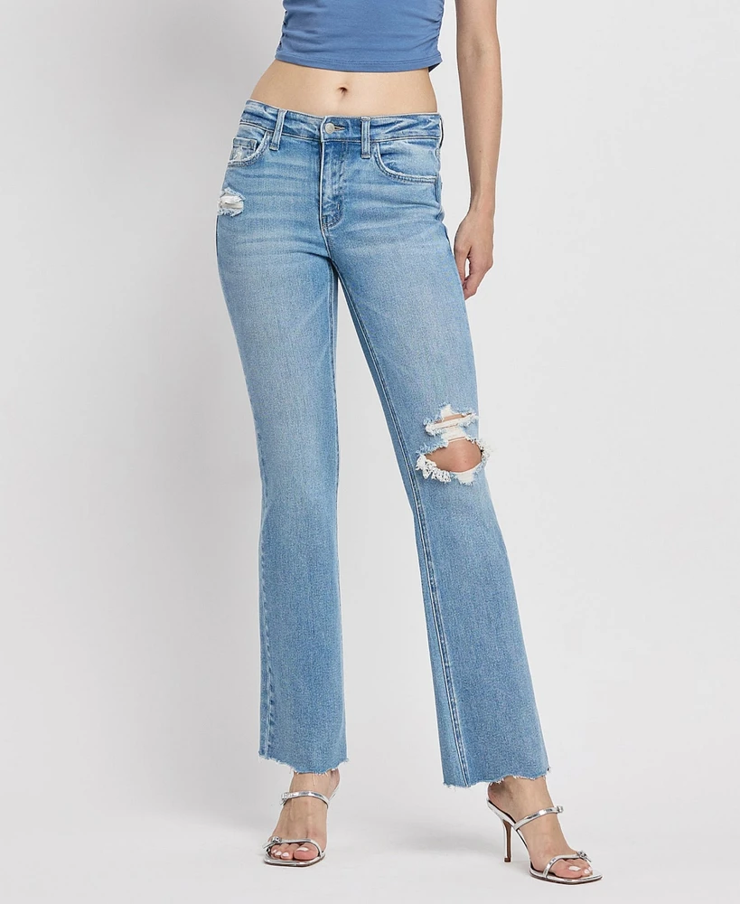 Flying Monkey Women's Mid Rise Bootcut Jeans
