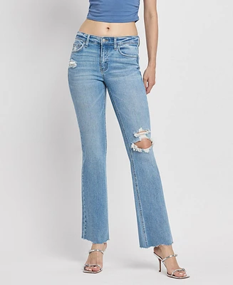 Flying Monkey Women's Mid Rise Bootcut Jeans