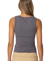 Edikted Womens Mindie 98 Scoop Tank Top