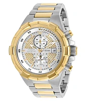 Invicta Men's 28120 Aviator Quartz Multifunction Silver, Gold Dial Watch