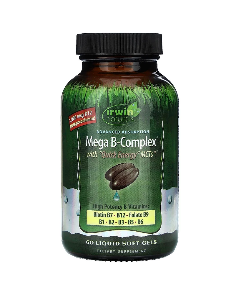 Irwin Naturals Mega Vitamin B Complex 60 Sgels