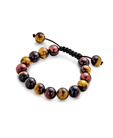 Bling Jewelry Unisex Strand Bracelet Turquoise Onyx Tiger Eye Howlite Beads