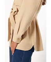 Petal and Pup Women's Arlow Tie Front Shacket