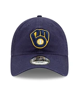 New Era Men's Navy Milwaukee Brewers 2024 Mlb Postseason Side Patch 9TWENTY Adjustable Hat