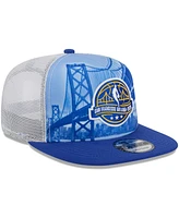 New Era Men's White/Royal 2025 Nba All-Star Game Scenic Golden Gate A-Frame 9FIFTY Snapback Hat