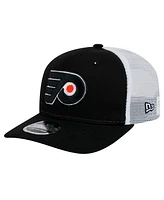 New Era Men's Black/White Philadelphia Flyers Core Trucker 9SEVENTY Stretch-Snap Hat