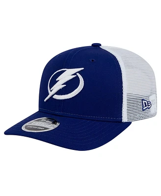 New Era Men's Blue/White Tampa Bay Lightning Core Trucker 9SEVENTY Stretch-Snap Hat