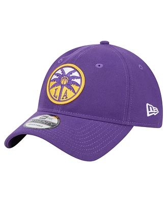 New Era Men's and Women's Purple Los Angeles Sparks Core Logo 9TWENTY Adjustable Hat