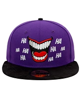 New Era Men's Purple Joker Laugh Out Loud 59FIFTY Fitted Hat