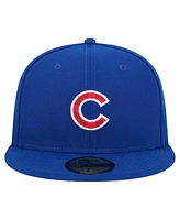 New Era Men's Royal Chicago Cubs Checkered Undervisor 59FIFTY Fitted Hat