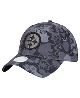 New Era Women's Black Pittsburgh Steelers Trippy 9TWENTY Adjustable Hat