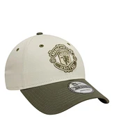 New Era Men's Tan Manchester United Contrast 9FORTY Adjustable Hat