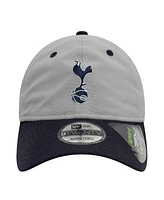 New Era Men's Gray Tottenham Hotspur Contrast Visor 9TWENTY Adjustable Hat