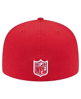 New Era Men's Scarlet San Francisco 49ers Checkered 59FIFTY Fitted Hat