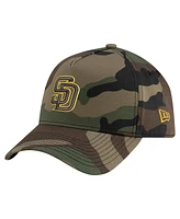 New Era Men's Camo San Diego Padres Woodland Team Pop 9FORTY A-Frame Adjustable Hat