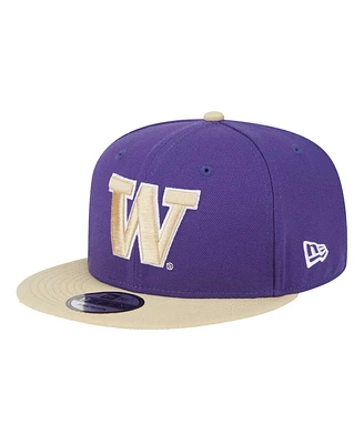 New Era Men's Purple Washington Huskies Two-Tone 9FIFTY Snapback Hat