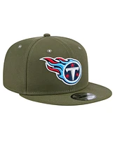 New Era Men's Olive Tennessee Titans Main 9FIFTY Snapback Hat