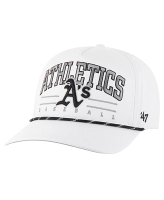 '47 Brand Men's White Athletics Roscoe Speckle Hitch Adjustable Hat