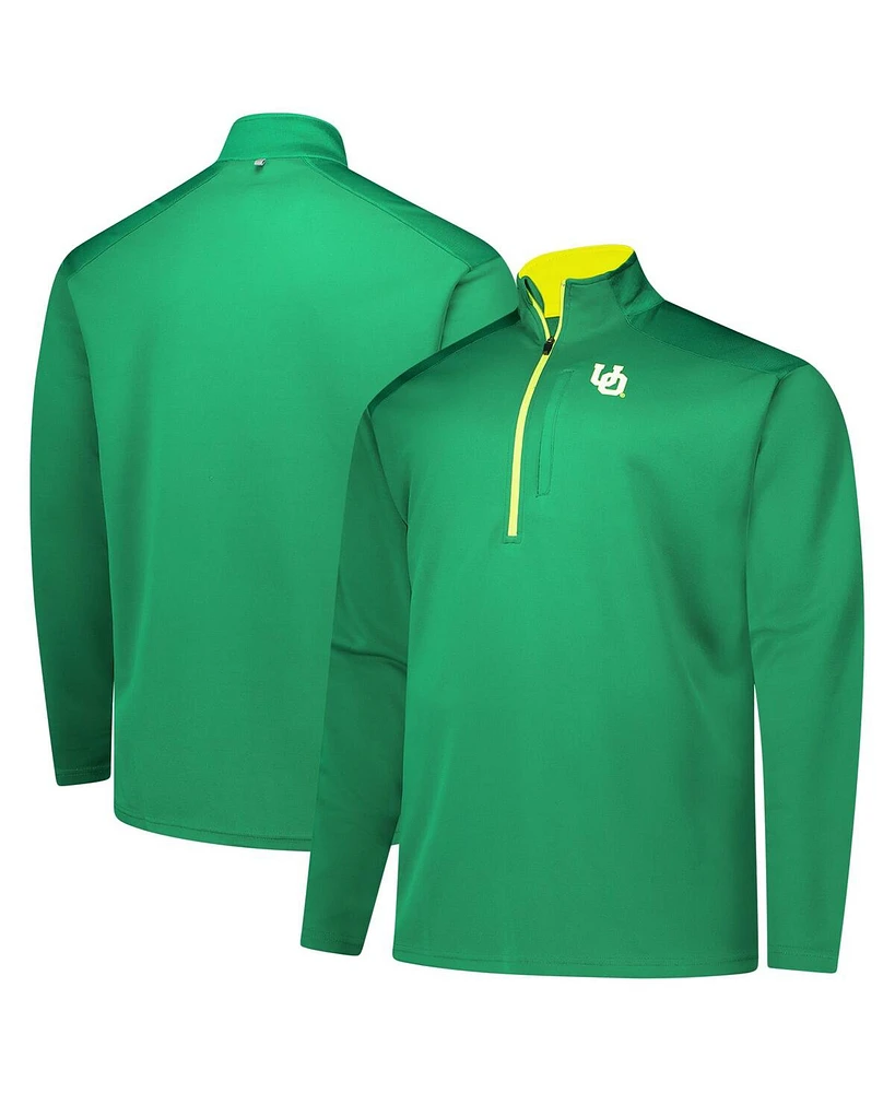 Fanatics Men's Green Oregon Ducks Big Tall Defender Quarter-Zip Top