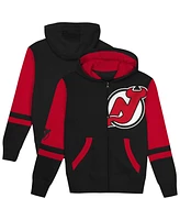 Outerstuff Preschool Black New Jersey Devils Face Off Full-Zip Hoodie