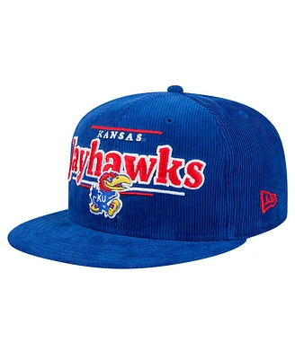 New Era Men's Royal Kansas Jayhawks Display 9FIFTY Snapback Hat