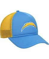 New Era Big Boys and Girls Powder Blue Los Angeles Chargers A-Frame 9FORTY Trucker Adjustable Hat