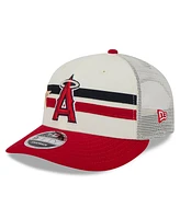 New Era Men's Cream/Red Los Angeles Angels 2024 Mlb All-Star Game Workout Meshback Low Profile 9FIFTY Snapback Hat