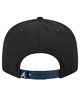 New Era Men's Black Atlanta Braves Splatter 9FIFTY Snapback Hat