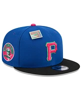 New Era Men's Royal/Black Pittsburgh Pirates Watermelon Big League Chew Flavor Pack 9FIFTY Snapback Hat