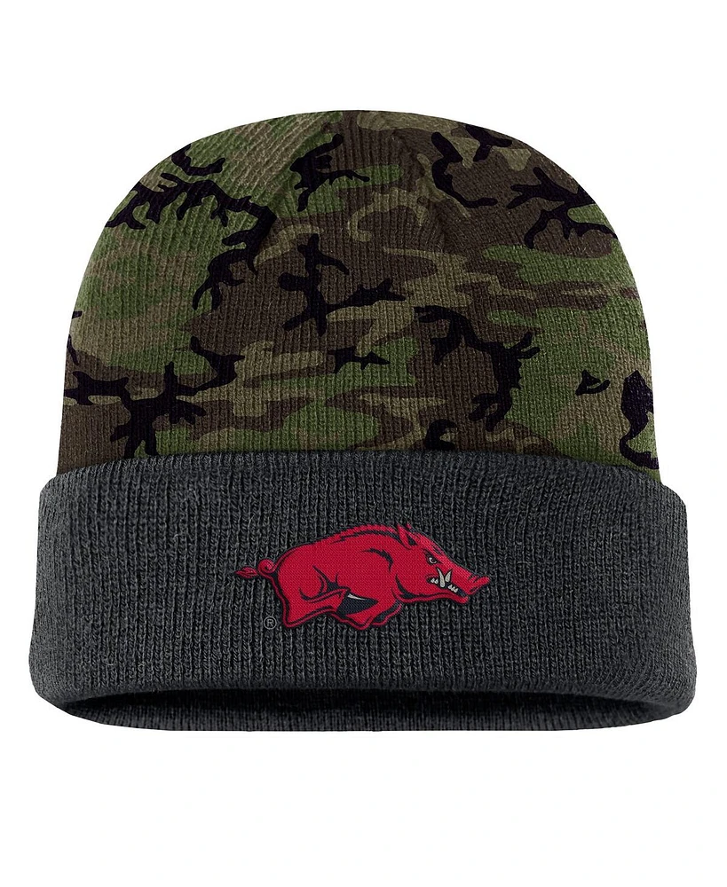 Nike Men's Camo Arkansas Razorbacks Military Appreciation Cuffed Knit Hat