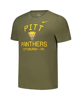 Nike Men's Olive Pitt Panthers 2024 Military Appreciation Performance T-Shirt