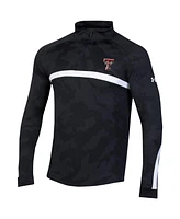 Under Armour Men's Black Texas Tech Red Raiders Game Day Camo Raglan Quarter-Zip Top