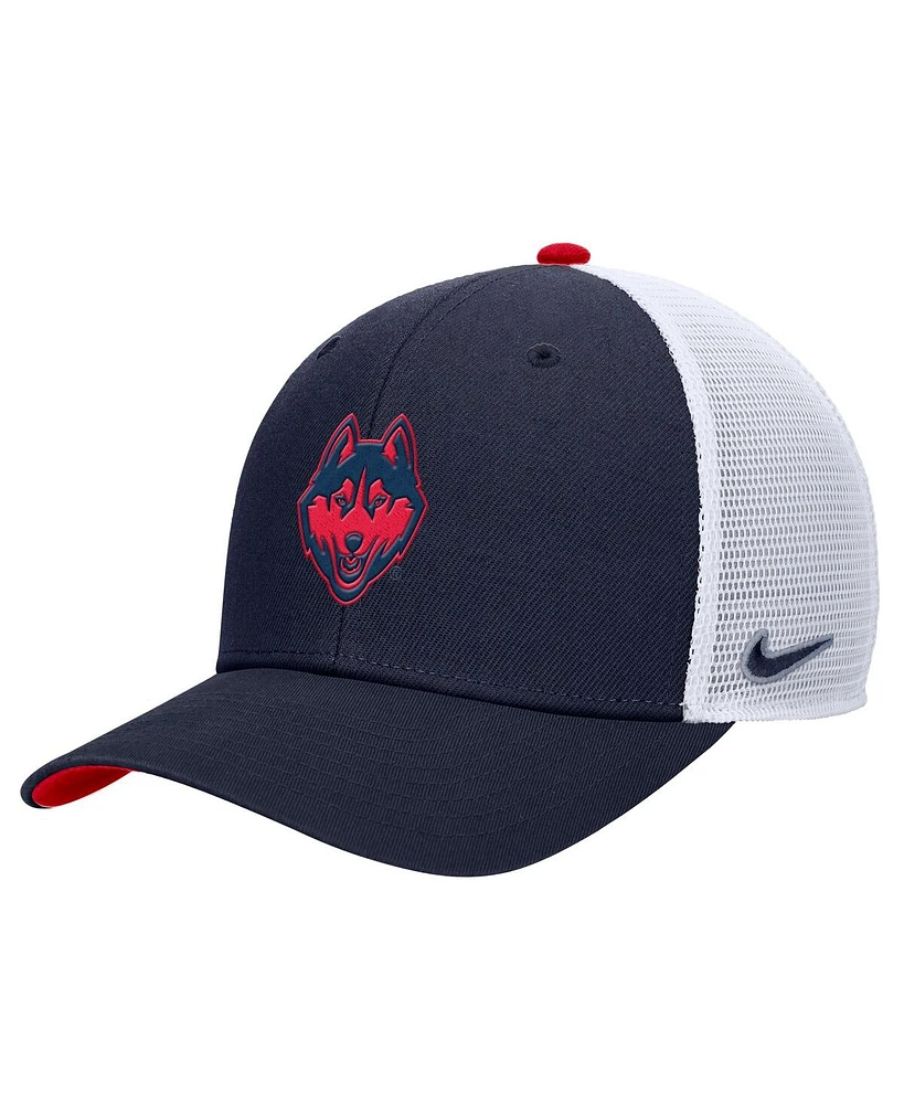 Nike Men's Navy UConn Huskies Rise Adjustable Trucker Hat